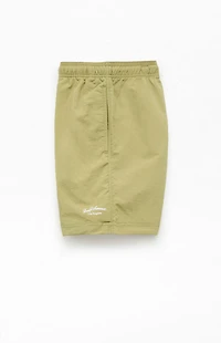 Pacsun Green Collegiate 6.5" Swim Trunks