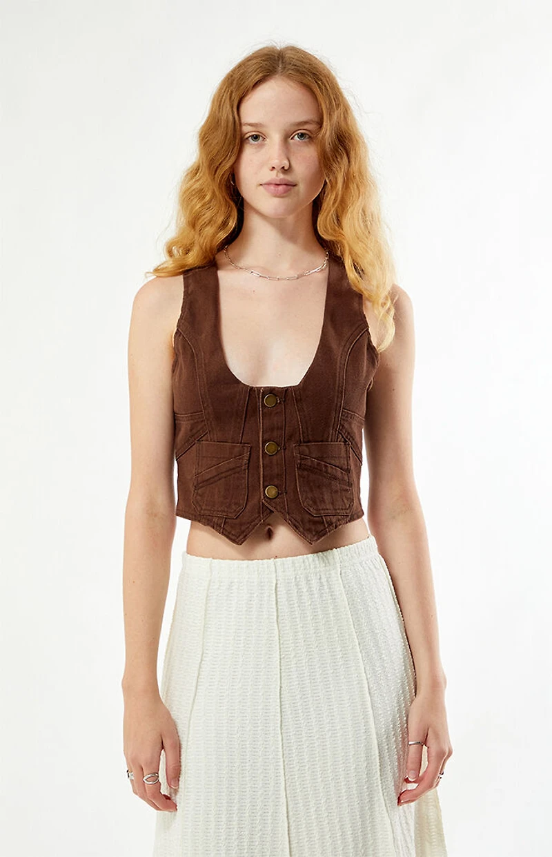 Your Favorite Kenny Brown Denim Vest