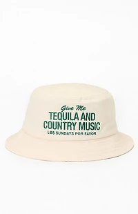 Los Sundays Off White Tequila and Country Music Bucket Hat