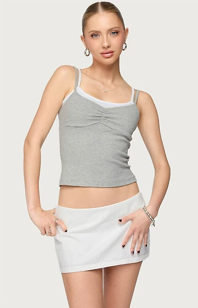 Edikted Lilian Layered Striped Tank Top