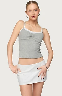 Edikted Lilian Layered Striped Tank Top