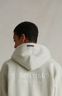 Fear of God ESSENTIALS Heather Stone Classic Fleece Zip Up Hoodie