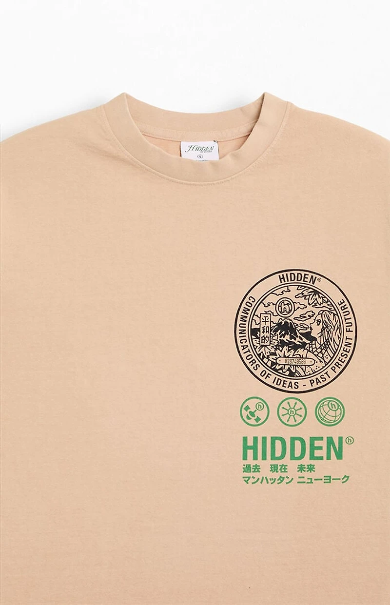 Hidden NY Tan Peace Plate T-Shirt