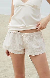 John Galt Light Pink Keira Boxer Shorts