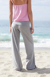 John Galt Light Gray Priscilla Flare Pants