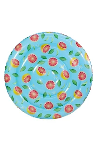 Pool Candy Inflatable Grapefruit Island Pool Float