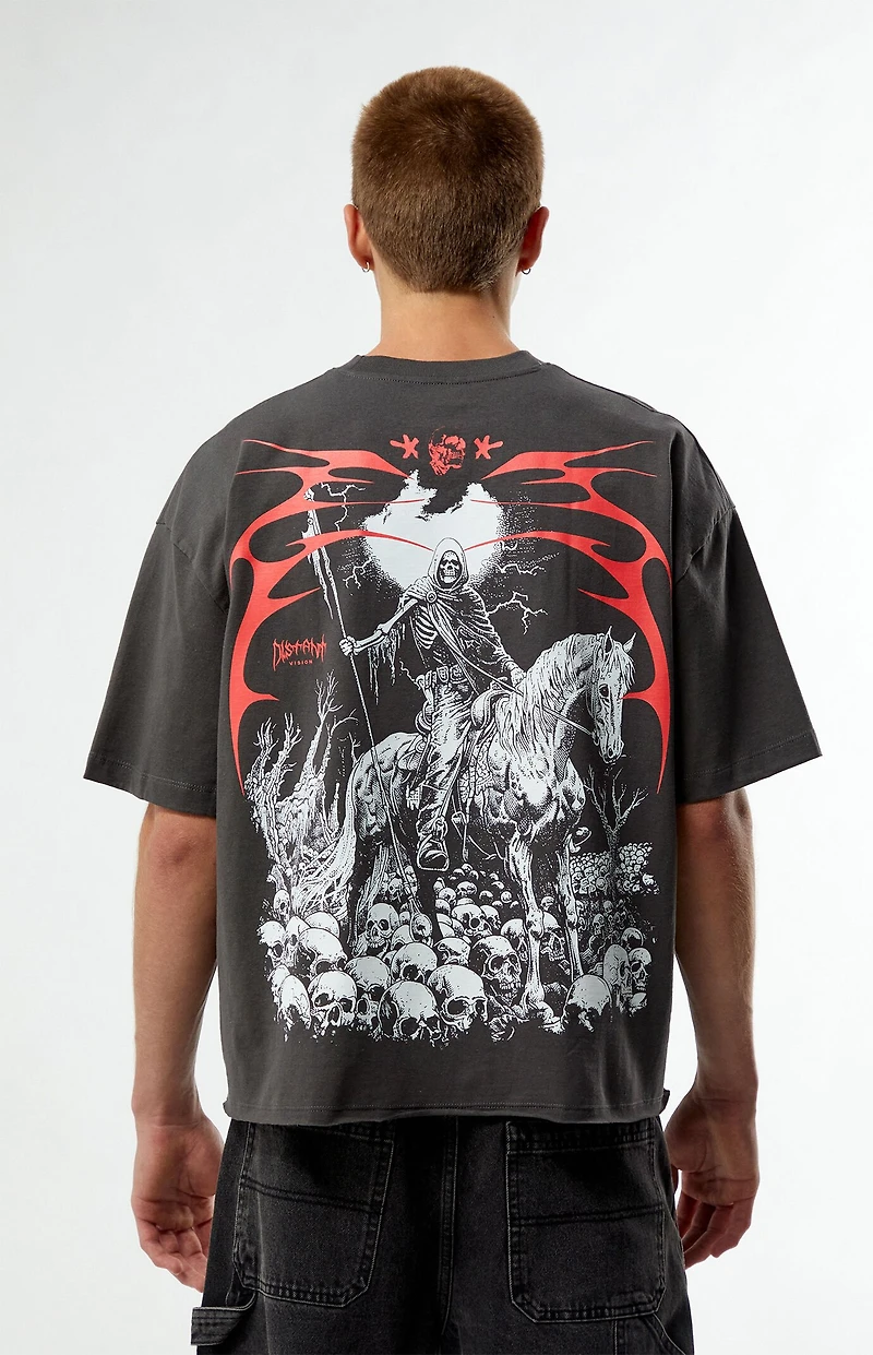 Pacsun Distant Vision Cropped Boxy T-Shirt