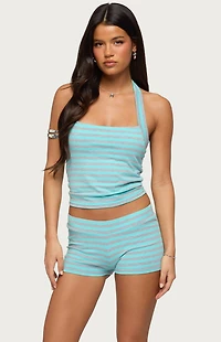 Edikted Delyla Striped Halter Top