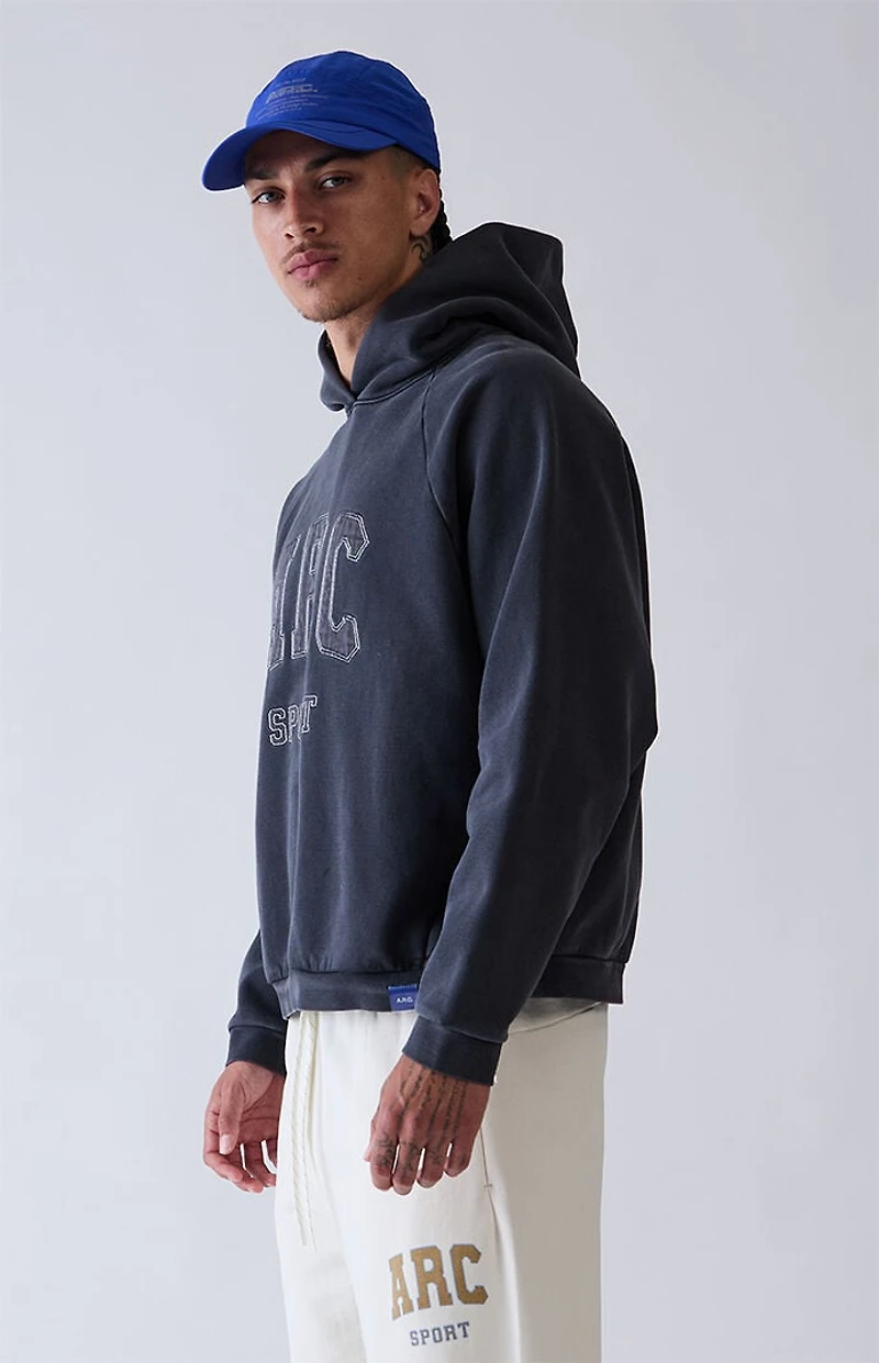 A.R.C. Black Raglan Sport Fleece Hoodie