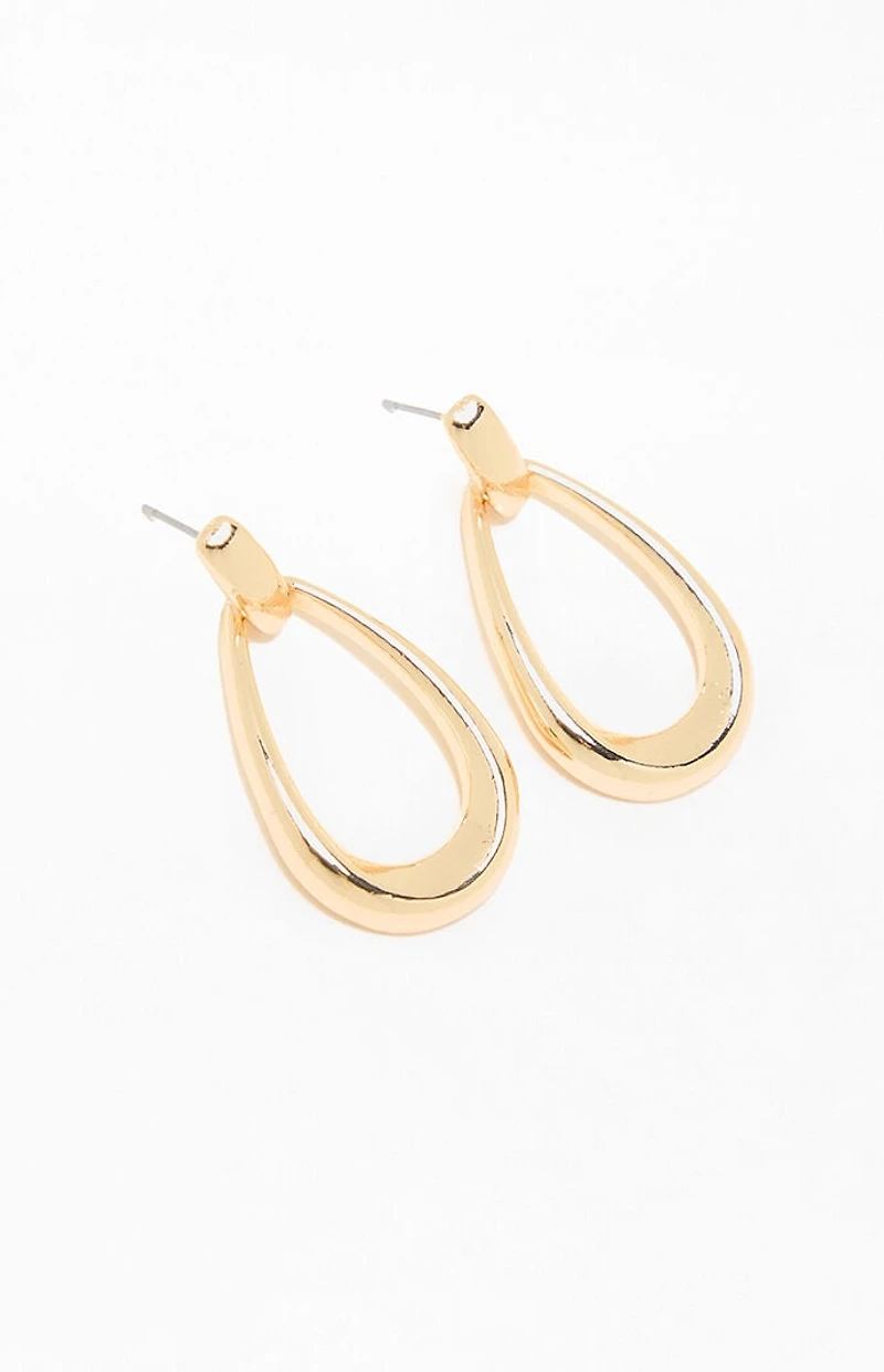 Pacsun Lucy Teardrop Hoop Earrings