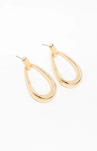 Pacsun Lucy Teardrop Hoop Earrings