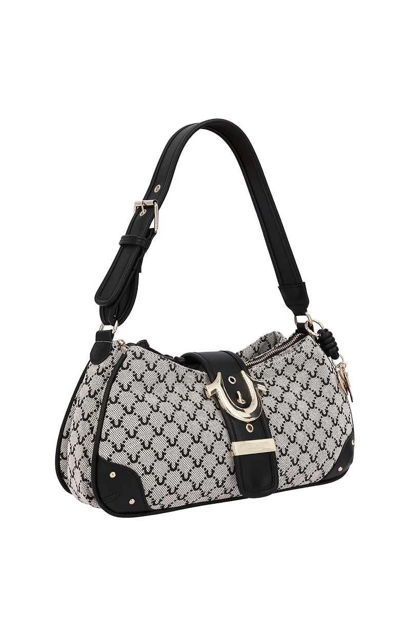 True Religion Signature Horseshoe Large Zip Top Bag