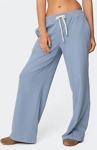 Edikted French Terry Straight Leg Sweatpants