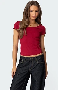 Edikted Javi Cowl Neck Top