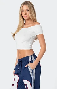 Edikted Alexandera Boat Neck T-Shirt