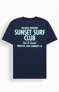 Because Weekend Sunset Surf Club T-Shirt