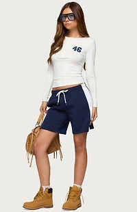 Edikted Contrast Nylon Bermuda Shorts