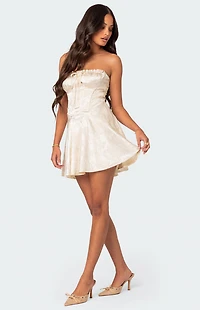 Edikted Athalia Satin Corset Mini Dress