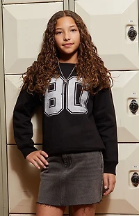 Pacsun Kids Black Denim Mini Skirt