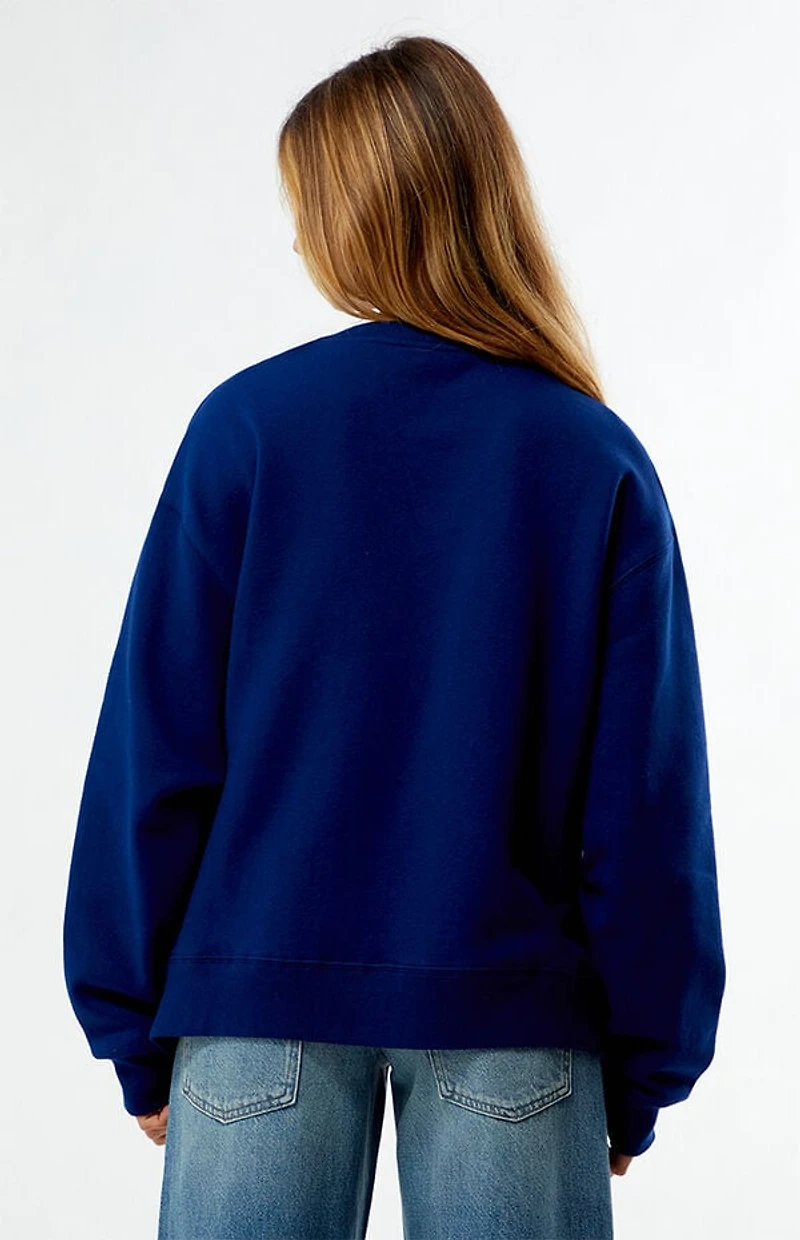 WILD COLLECTIVE x Pacsun University of Michigan Applique Crew Neck Oversized Sweatshirt
