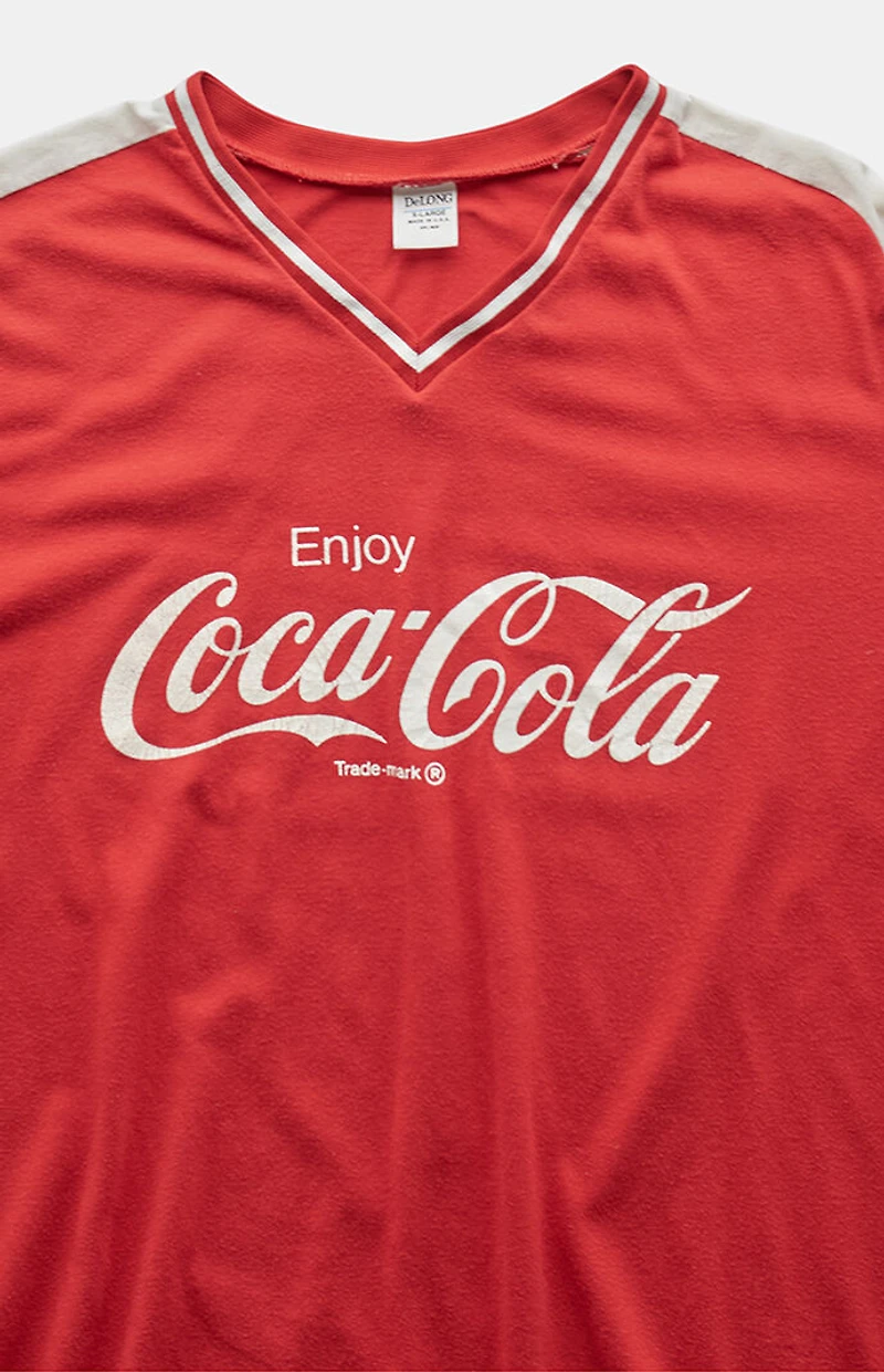 PS VINTAGE '90s Enjoy Coke V-neck Graphic T-Shirt