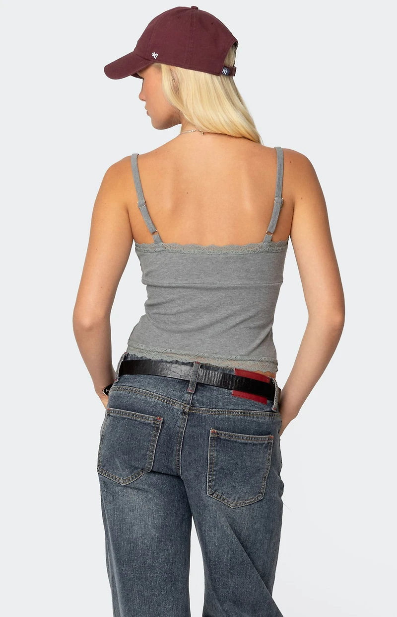 Edikted Mireille Lacey Tank Top