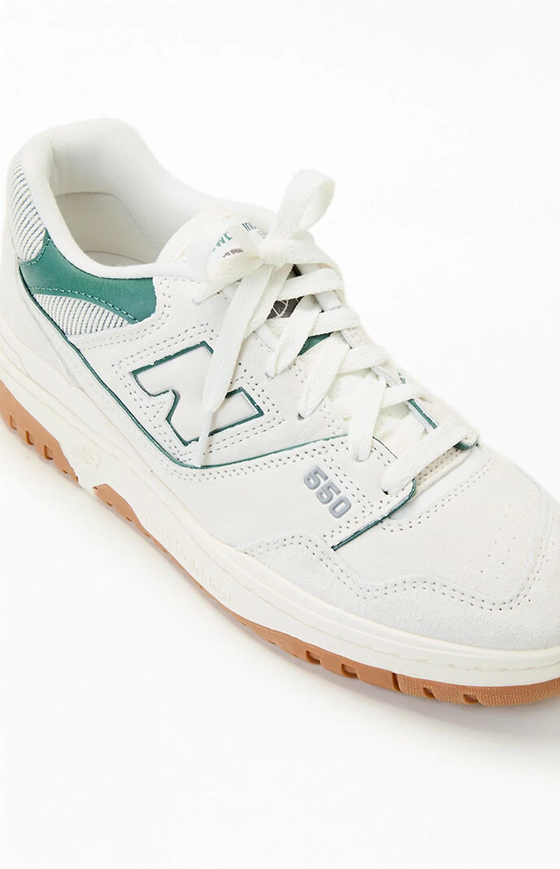 New Balance Women's Teal & White 550 Sneakers