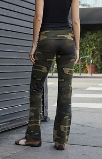 John Galt Camo Priscilla Flare Pants