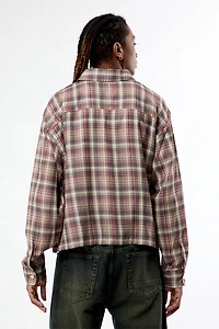 Pacsun Rains Plaid Long Sleeve Shirt