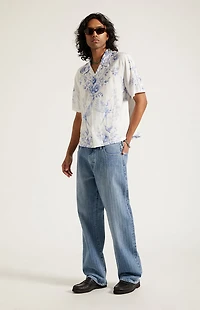 Pacsun Dylan Baggy Jeans Textured Medium Blue