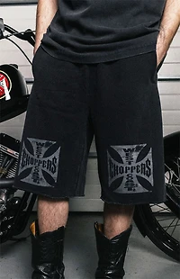 West Coast Choppers Logo Baggy Fleece Sweat Shorts