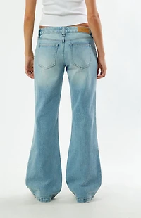 Pacsun Charlie Low Rise Baggy Bootcut Jeans Light Blue