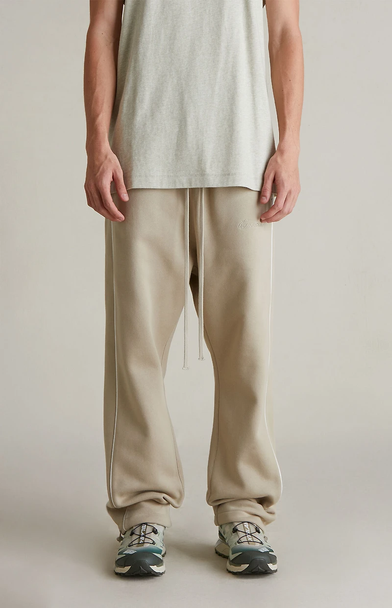 Fear of God ESSENTIALS Timber & Cloud White Relaxed Fleece Sweatpants