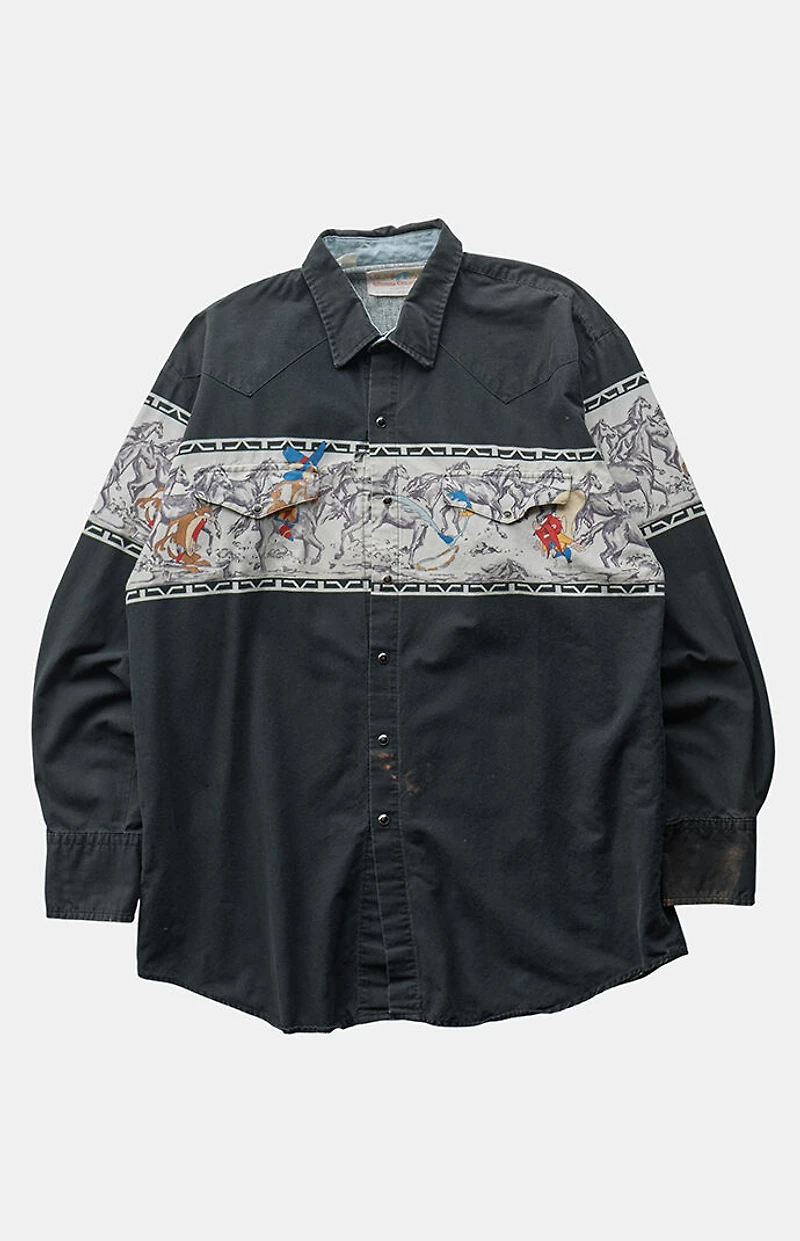 PS VINTAGE '90s Cowboy Button Up Top