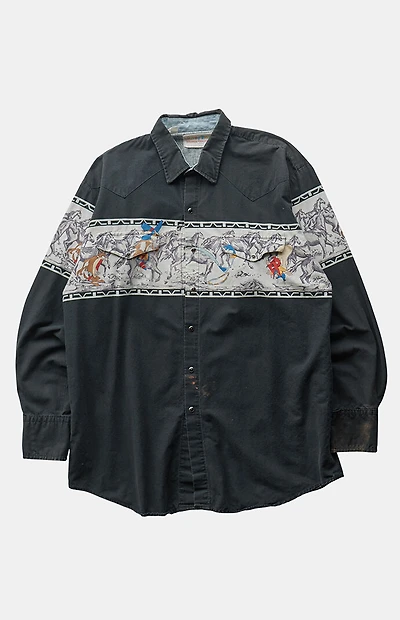 PS VINTAGE '90s Cowboy Button Up Top