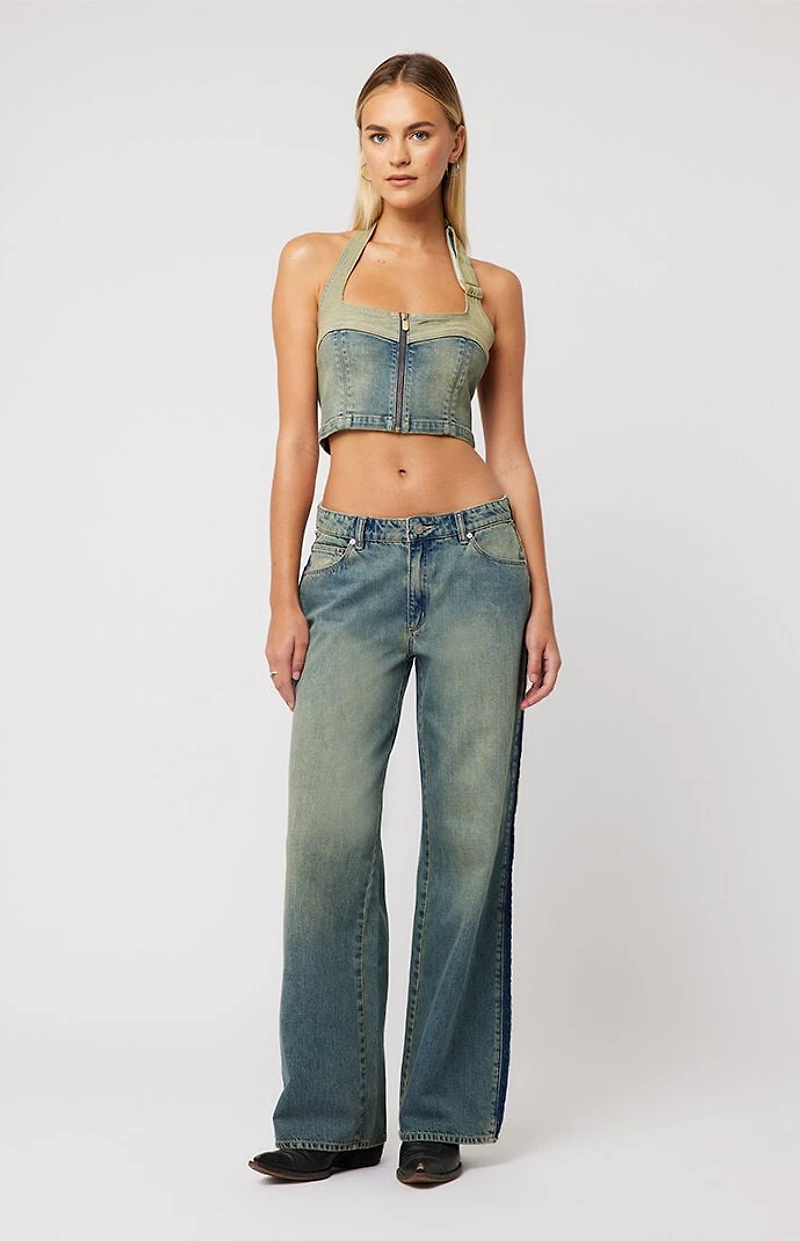ABRAND 99 Roxie Raw Baggy Jeans