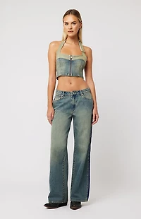 ABRAND 99 Roxie Raw Baggy Jeans