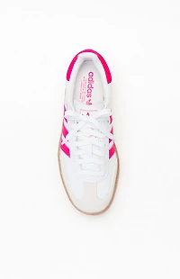 adidas Kids White & Pink Samba Shoes