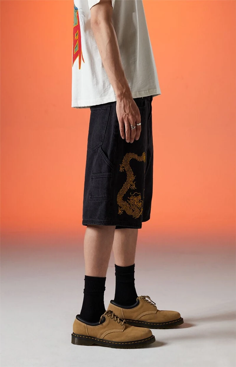 Formula 1 x Pacsun Chinese Grand Prix Shanghai Year Of Speed Baggy Denim Carpenter Shorts