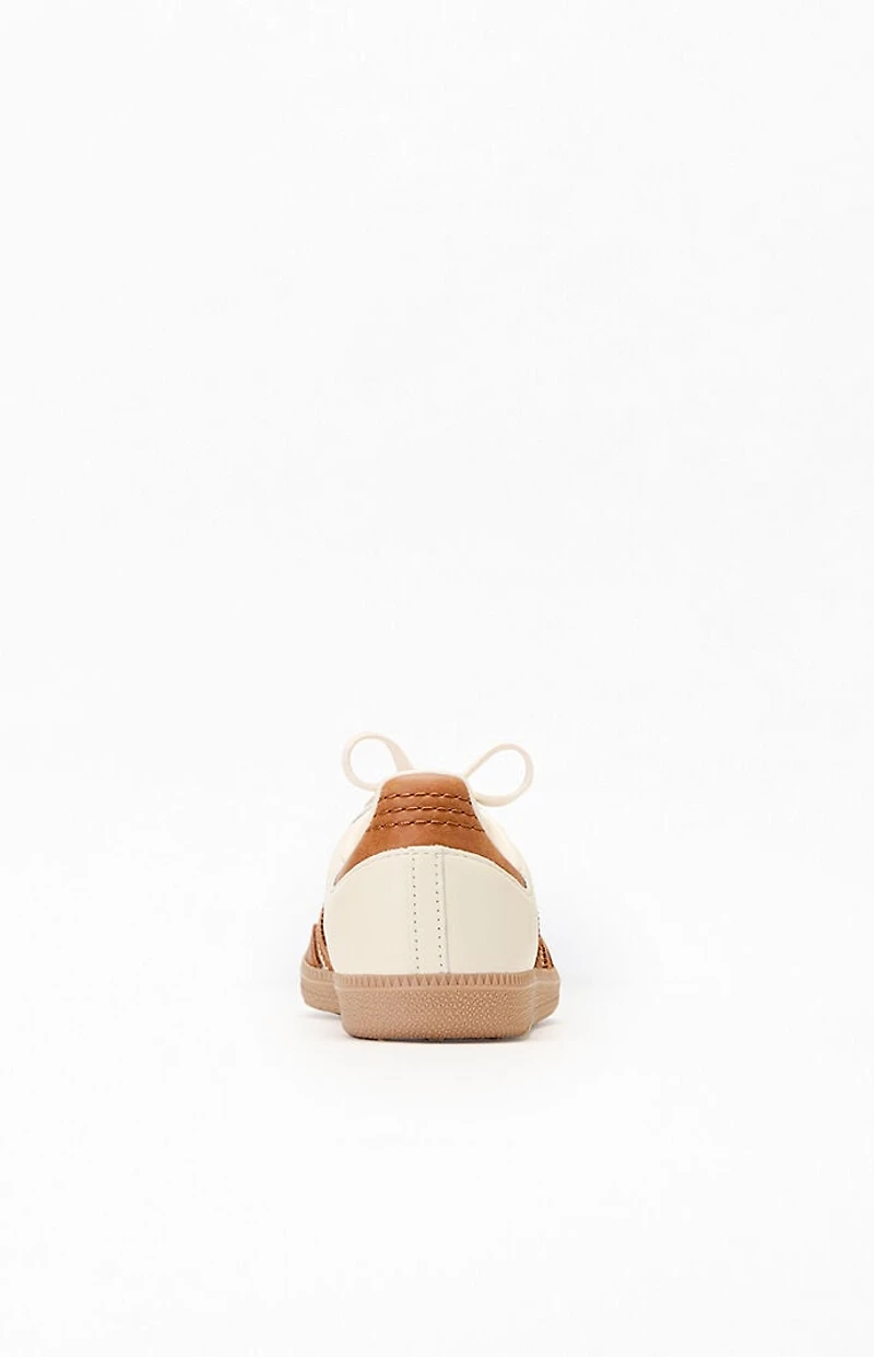 adidas Women's Cream & Brown Samba OG Sneakers