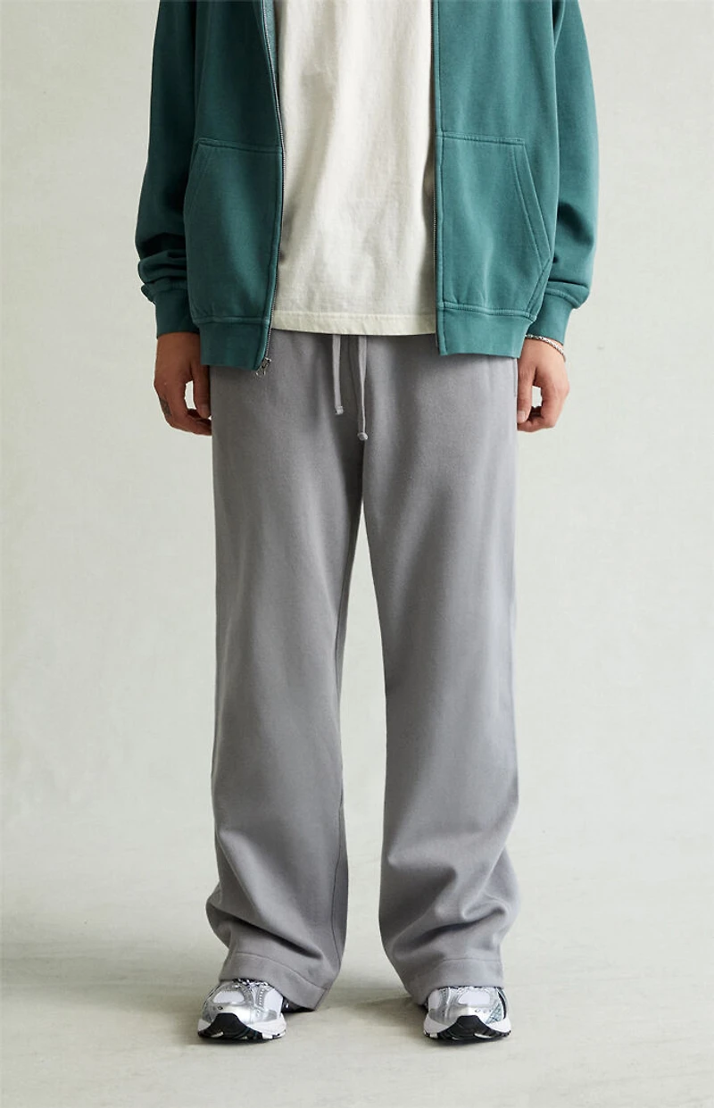 Pacsun Light Gray Fleece Extreme Baggy Sweatpants