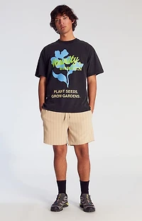 Pacsun Tan Striped Volley Shorts
