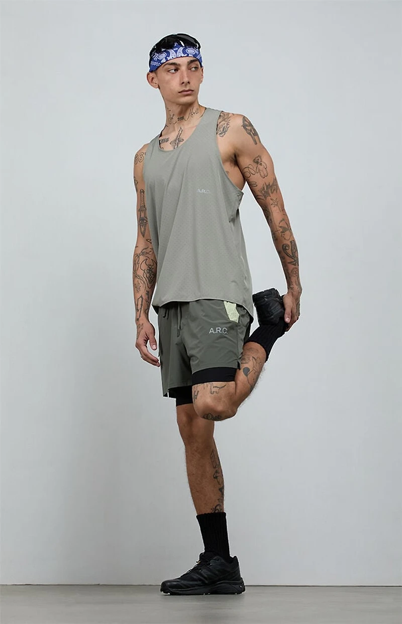 A.R.C. Active Olive Running Shorts