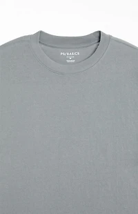 PS Basics Gray Basic Oversized T-Shirt