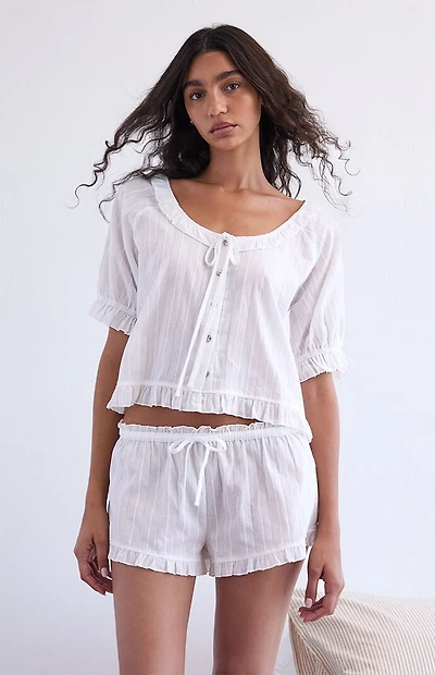 PS GOODNIGHT Ruffle Pajama Shorts