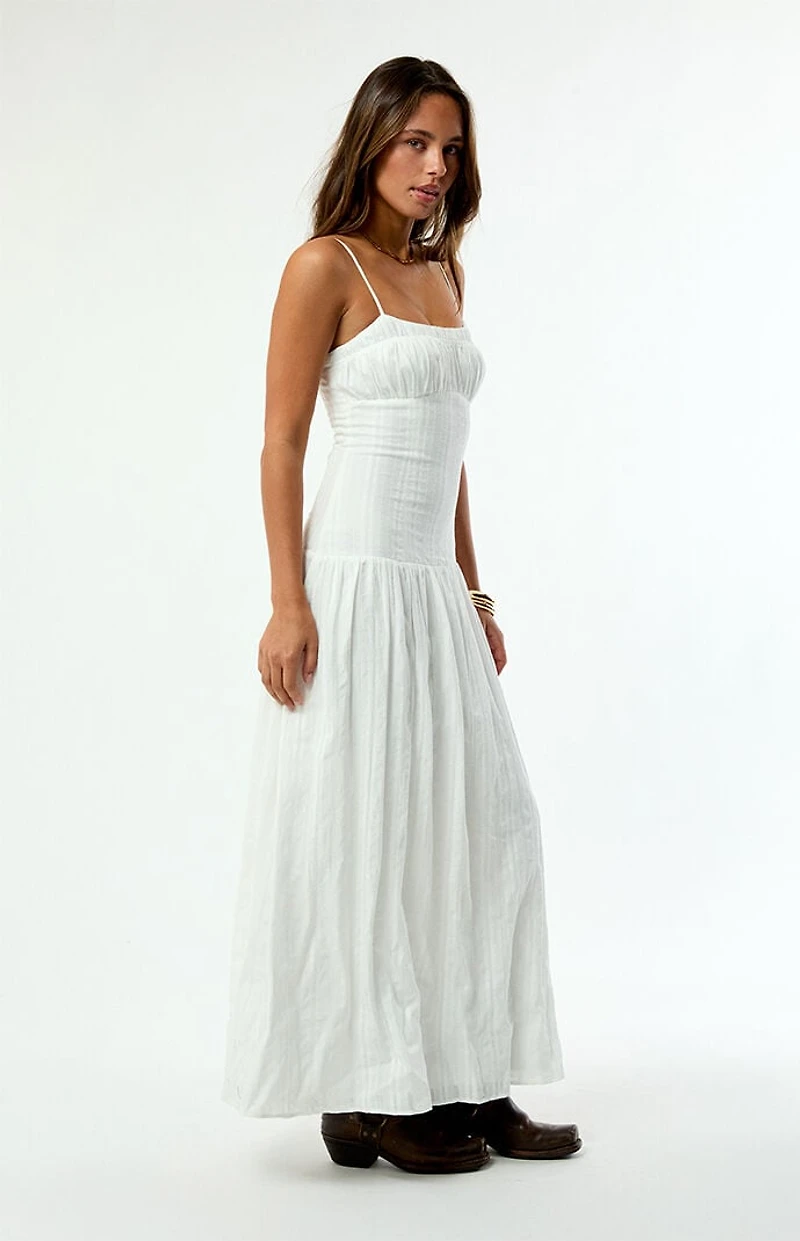 Your Favorite Ava Linen Bustier Maxi Dress
