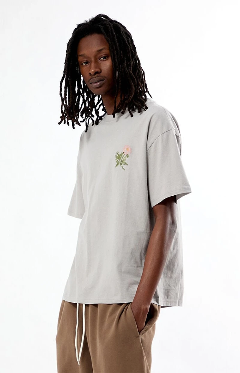 Pacsun Rose Embroidered T-Shirt