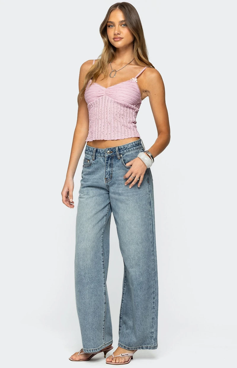 Edikted Aryah Ruffled Tank Top