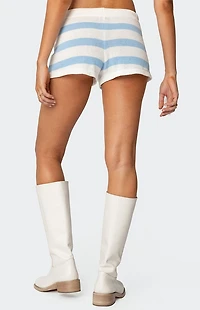 Edikted Amaris Striped Knit Shorts