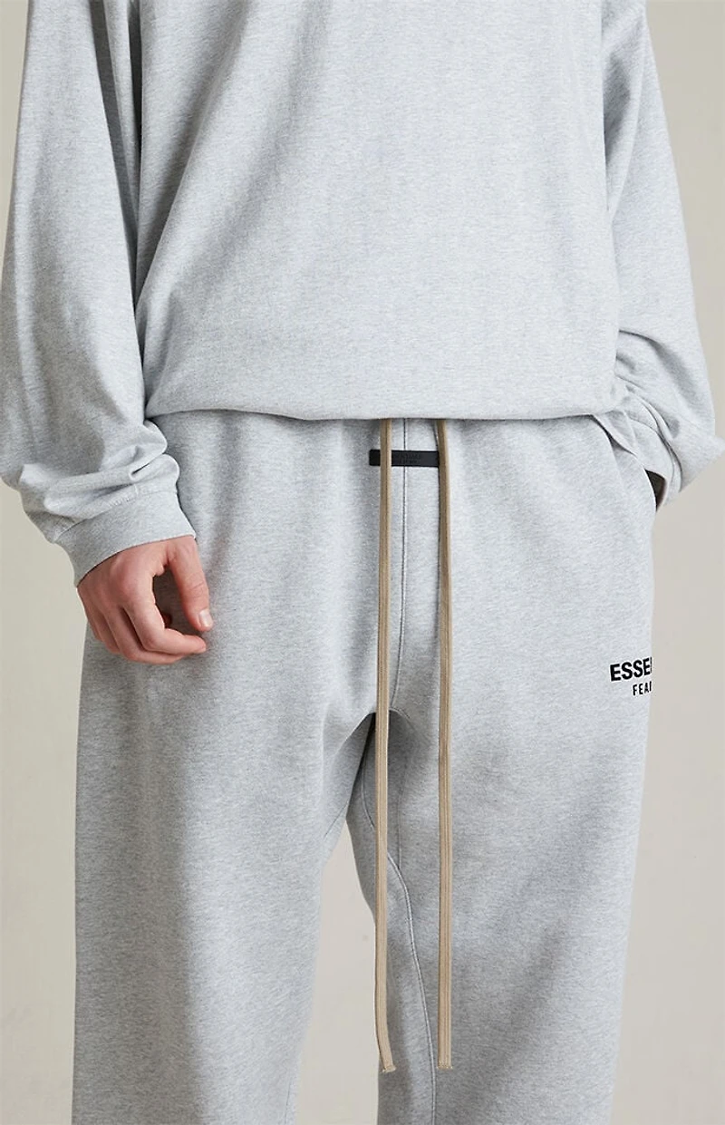 Fear of God ESSENTIALS Light Heather Grey Fleece Sweatpants